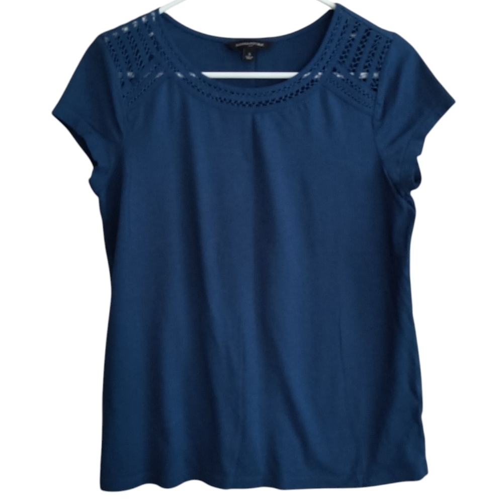 Banana Republic Blue Cap Sleeve Top Size S